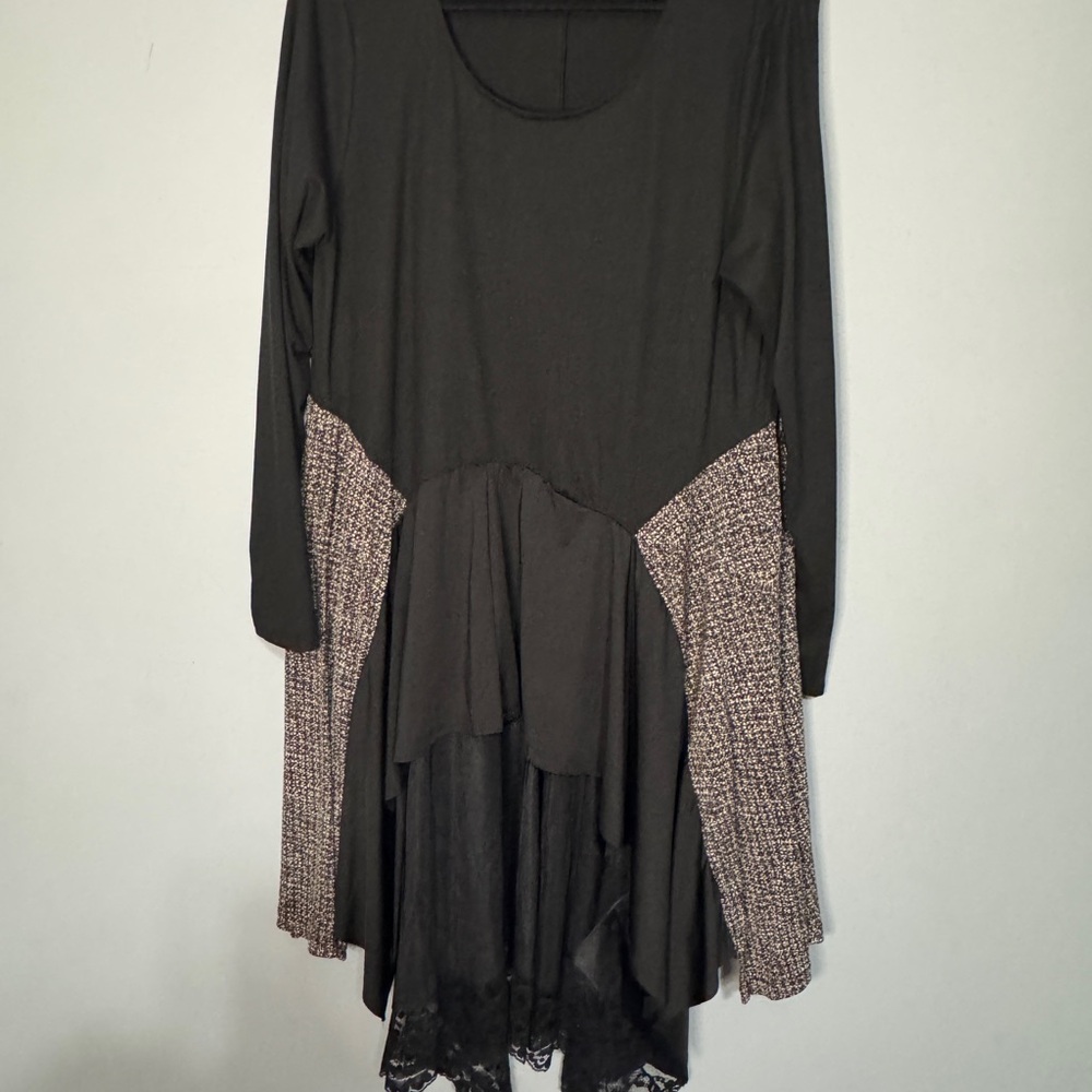 Upcycled Black Tunic | XL & under | The Morgan Factory